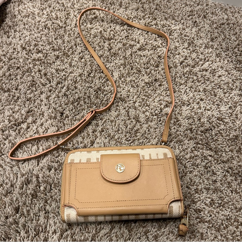 Spartina 449 Tan Crossbody Bag